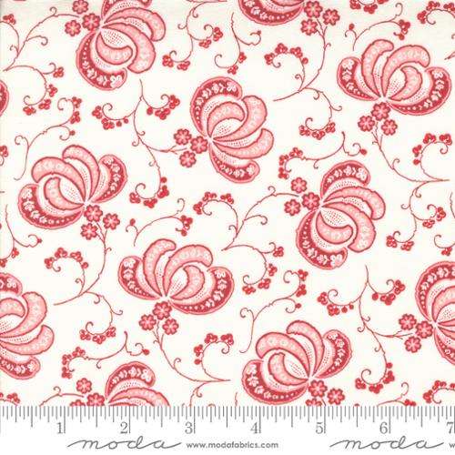 Moda - Hollyhocks and Roses
