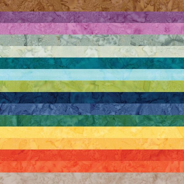 Riley Blake - Expressions Batiks Hand-Dyes - Fat Quarter Bundle