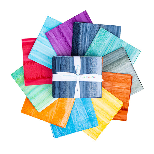 Riley Blake - Expressions Batiks Hand-Dyes - Fat Quarter Bundle