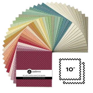 Andover Fabrics - Quiltessential Minis Pre-Cuts by Laundry Basket
