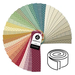 Andover Fabrics - Quiltessential Minis Pre-Cuts by Laundry Basket