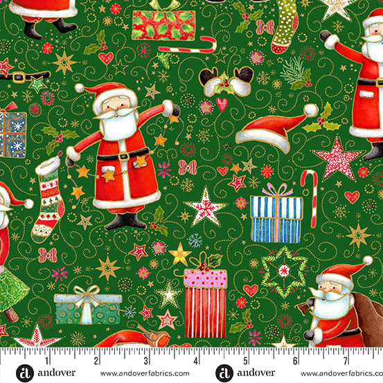 Andover - Jolly Saint Nick by Makower UK