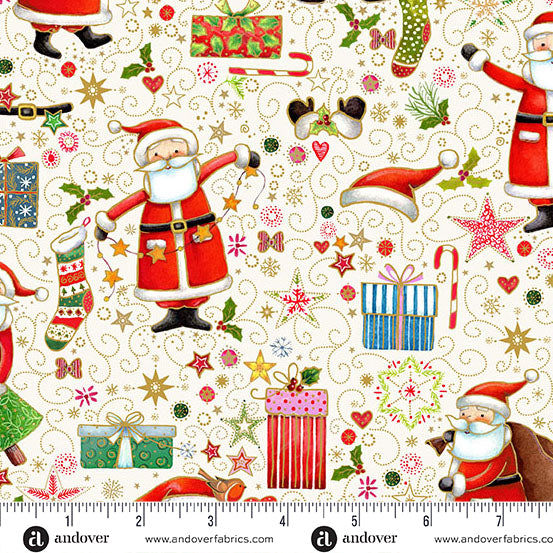 Andover - Jolly Saint Nick by Makower UK