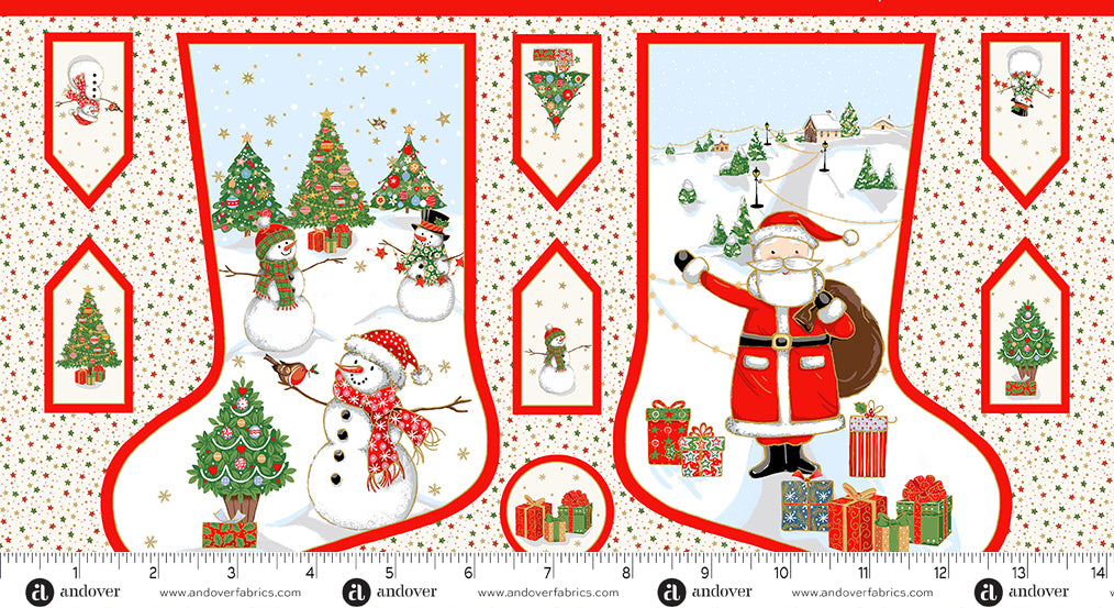 Andover - Jolly Saint Nick by Makower UK