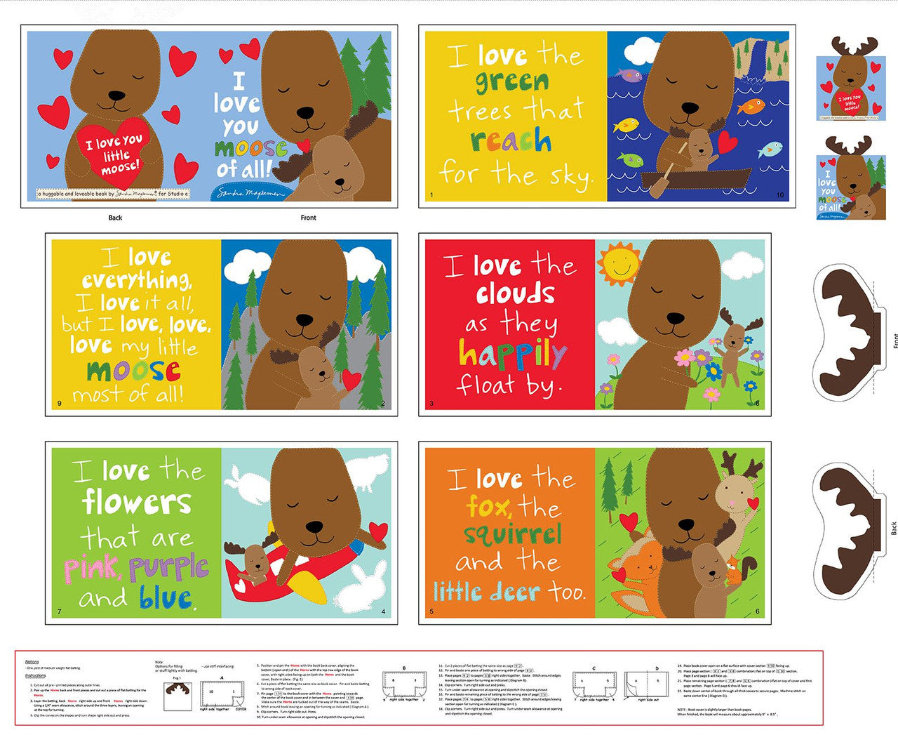Studio-E Fabrics - Huggable & Lovable Panel Books