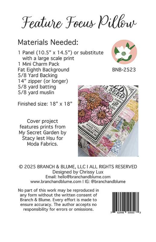 Branch & Blume - Feature Focus Pillow