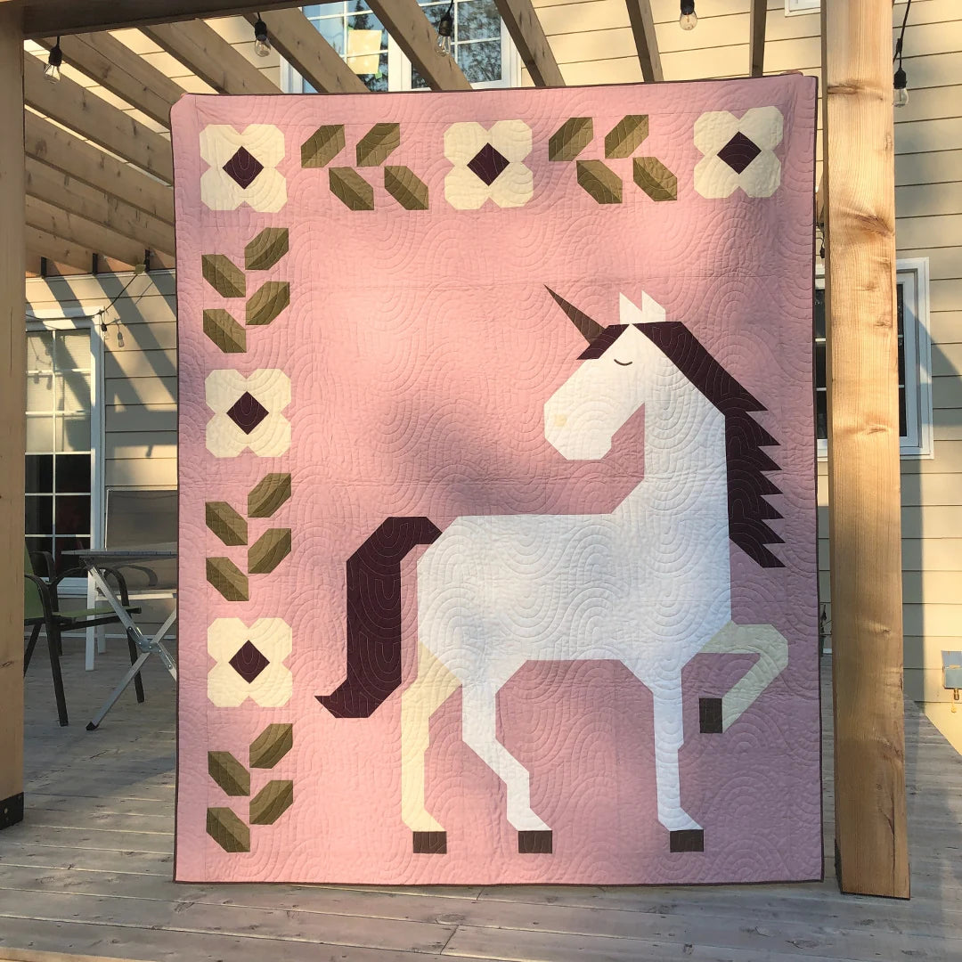 Apples & Beavers - Unicorn Garden Quilt pattern