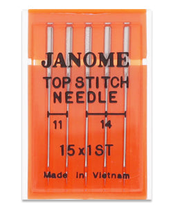 Janome - Needle Set Top Stitch Assorted Size #11 and #14