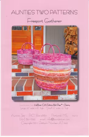 Aunties Two Patterns - Freeport Gatherer Basket