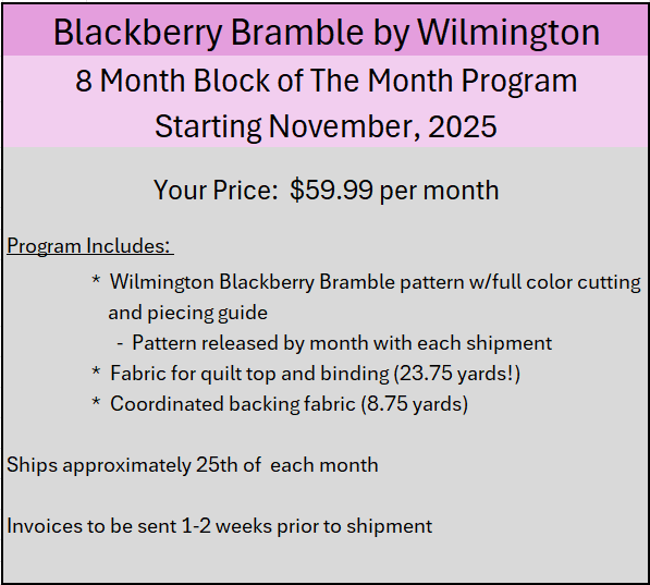 Blackberry Bramble BOM