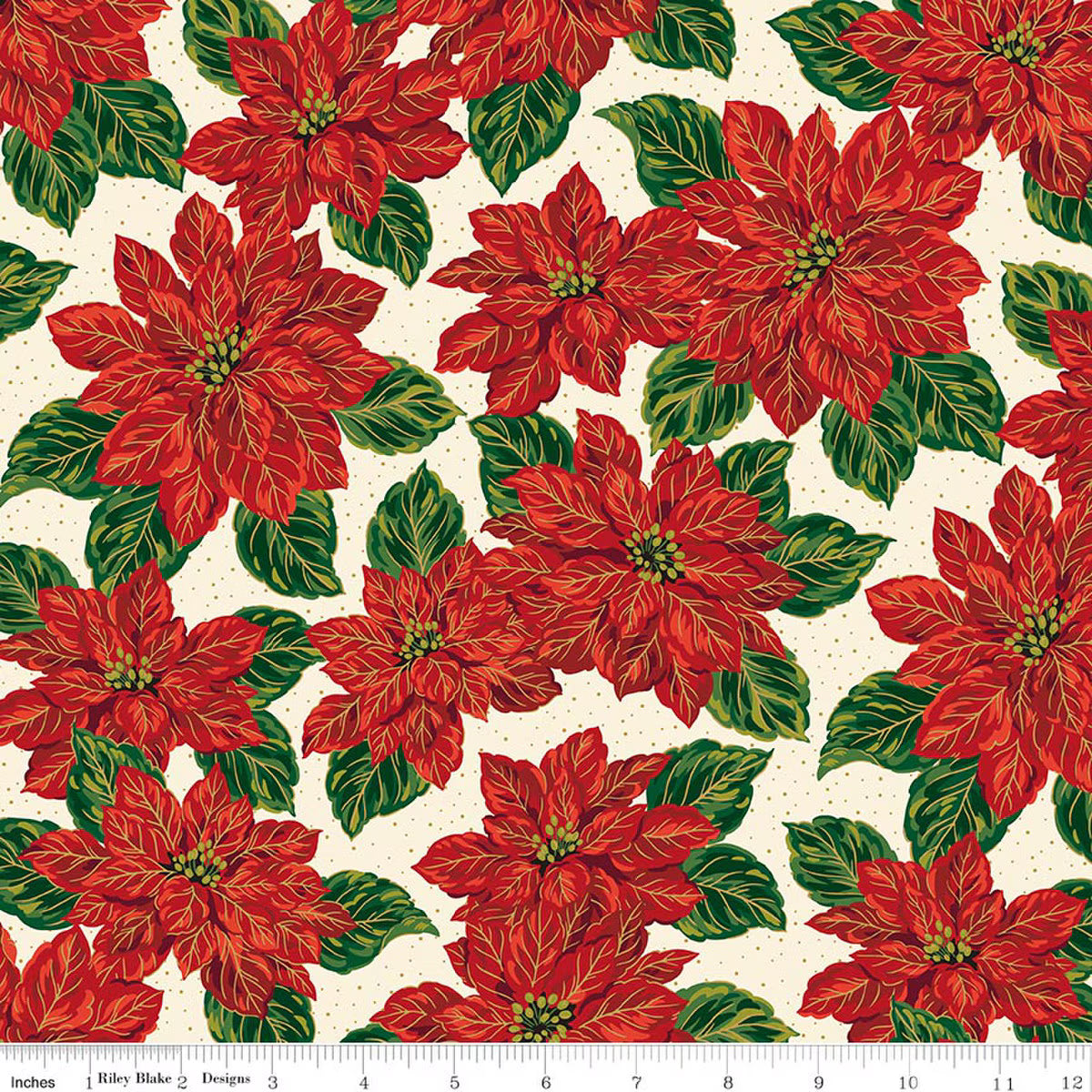 Riley Blake - Poinsettias at Christmas