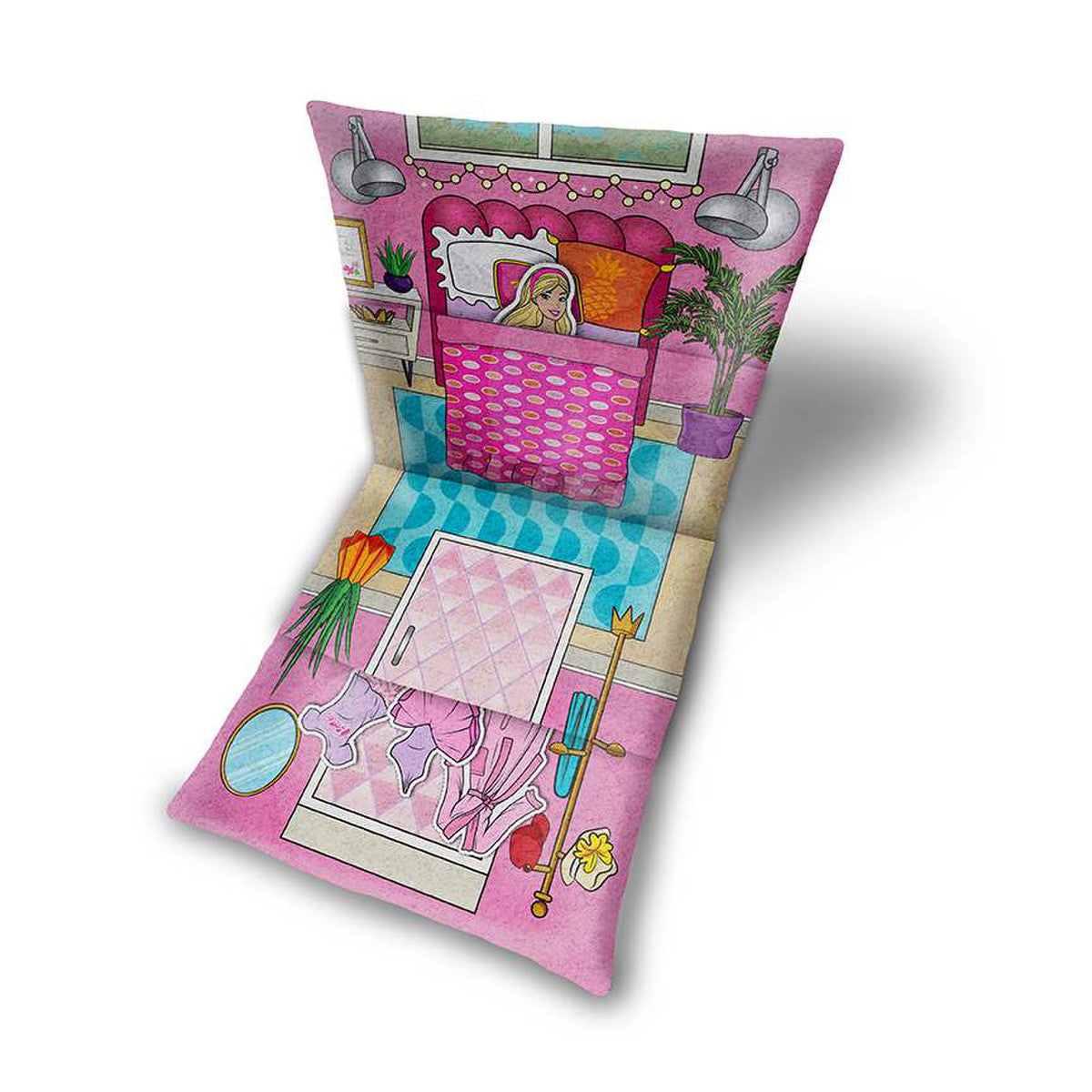 Riley Blake - Barbie Dreamhouse Pack & Play Felt Panel