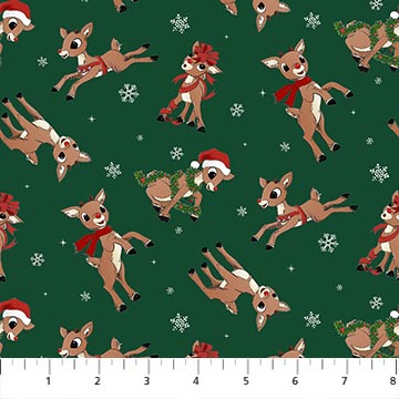 Northcott Fabrics - Rudolph the Red-Nosed Reindeer