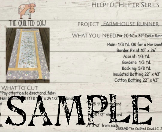 Helpful Heifer Farmhouse Runner