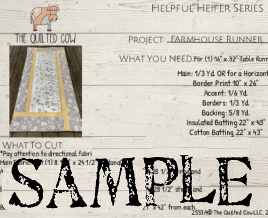 Helpful Heifer Farmhouse Runner