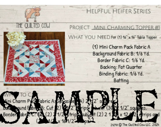 Helpful Heifer Mini Charming Topper #1