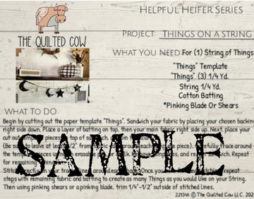 Helpful Heifer Things on a String