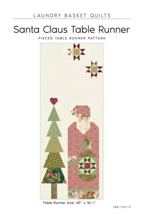 Laundry Basket Quilts - Santa Clause Table Runner