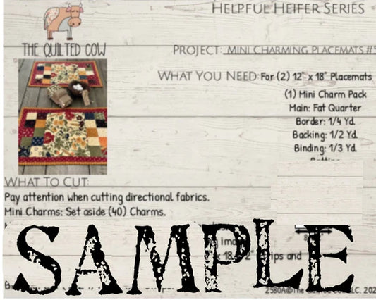 Helpful Heifer Mini Charming Placemats #5