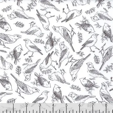 QT Fabrics - Drawn to Birds