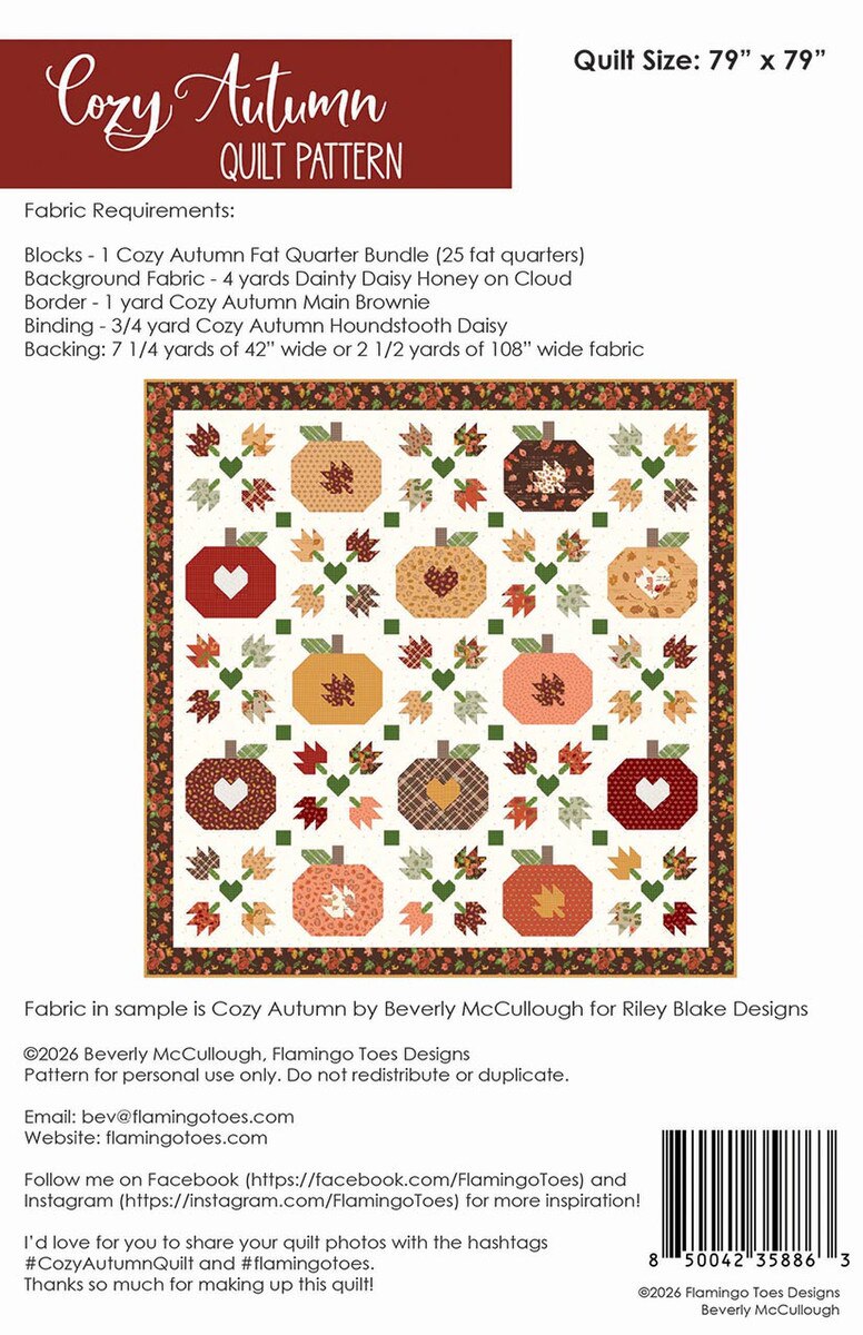 Flamingo Toes Designs - Cozy Autumn Quilt