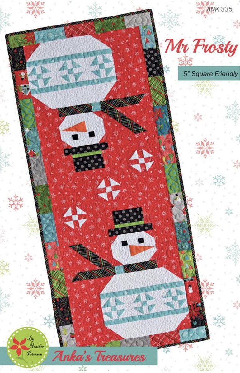 Anka's Treasures - Mr. Frosty Table Runner