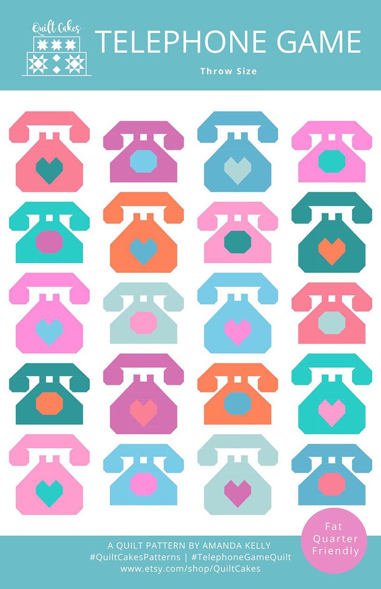 Quilt Cakes - Telephone Game Throw Quilt