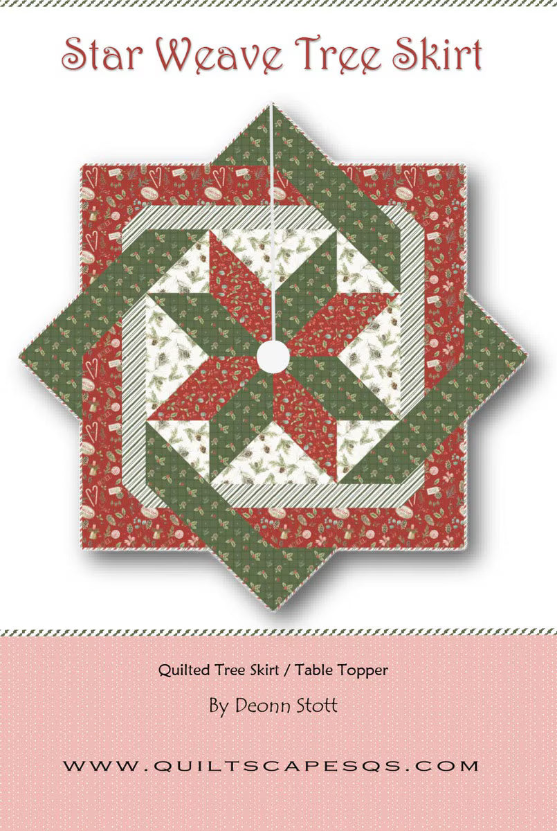 QuiltScapes - Star Weave Tree Skirt