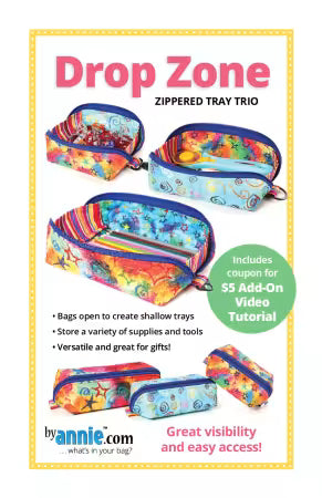 By Annie - Drop Zone Zippered Trays/Bags Trio