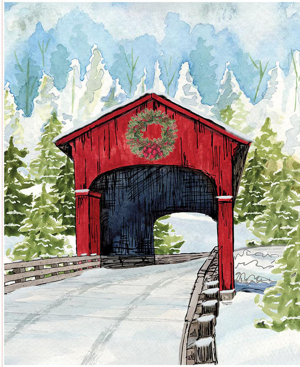 Riley Blake - Covered Bridges in Winter
