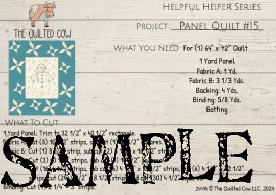 Helpful Heifer Panel Quilt #15