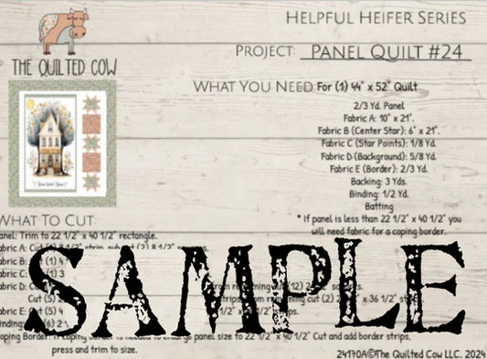 Helpful Heifer Panel Quilt #24