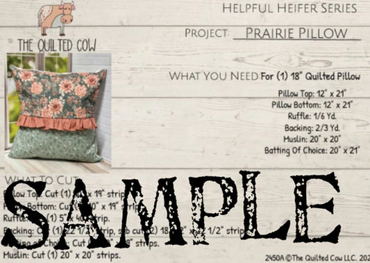 Helpful Heifer Prairie Pillow