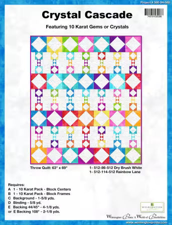Wilmington prints - Crystal Cascade Project Pattern