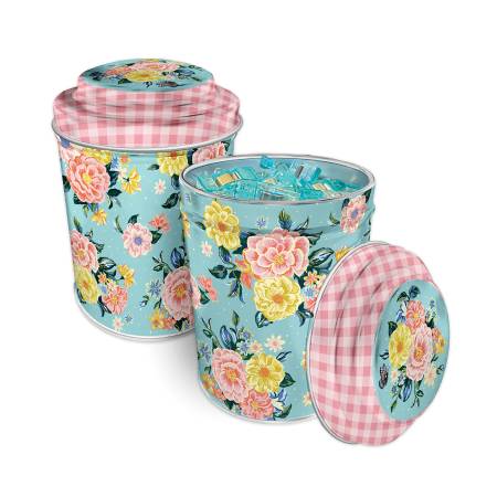 Quilty Clips - Floral & Pink Checkered - Riley Blake