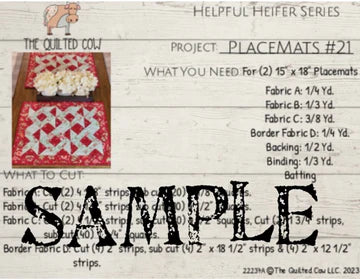 Helpful Heifer Placemats #21
