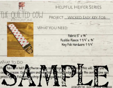 Helpful Heifer Wicked Easy Key Fob