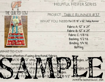 Helpful Heifer Table Runner #37 - Runners