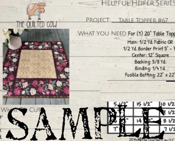 Helpful Heifer Table Topper #67