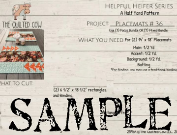 Helpful Heifer Placemats #36