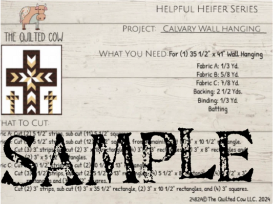 Helpful Heifer Calvary Wall Hanging