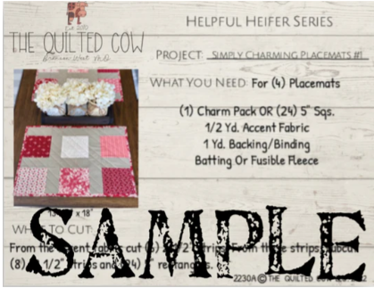 Helpful Heifer Simply Charming Placemats #1