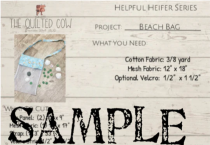 Helpful Heifer Beach Bag