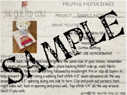 Helpful Heifer Simple Hot Pad - Kitchen