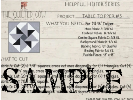Helpful Heifer Table Topper #5