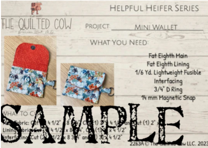 Helpful Heifer Mini Wallet - Misc.