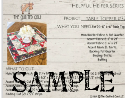 Helpful Heifer Table Topper #32