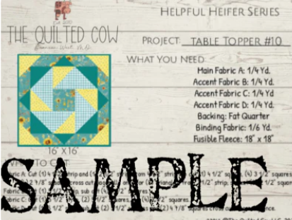 Helpful Heifer Table Topper #10