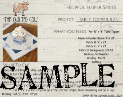 Helpful Heifer Table Topper #25