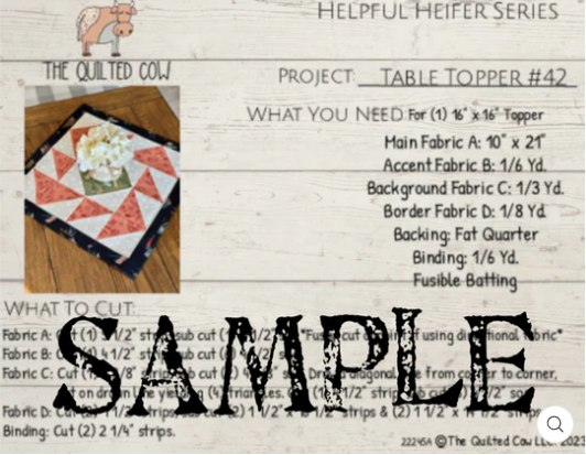 Helpful Heifer Table Topper #42